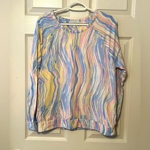 Kikit Women's Multicolor Super Soft Long Sleeve Top Large‎ Chest 21 Length 24